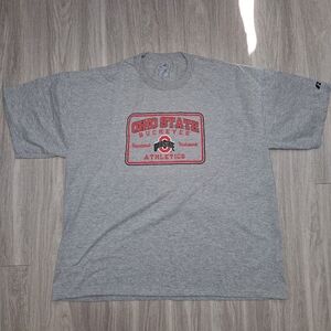 Vintage Y2K Russell Ohio State Buckeyes Graphic T-Shirt Men's Size XXL Gray NCAA